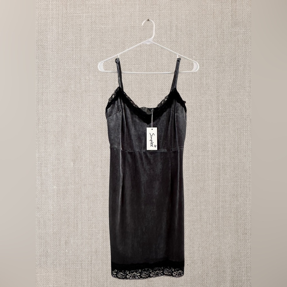 Gray Velvet Bodycon dress